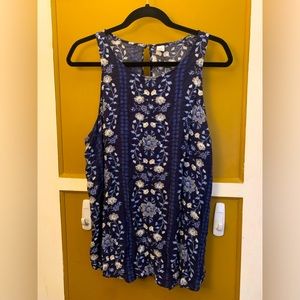 Old Navy floral sleeveless blouse